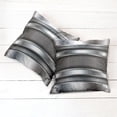thumbnail image 6 of Ambesonne Grey Throw Pillow Cover 2 Pack, Realistic Vivid Plates, 24", Grey Taupe, 6 of 7