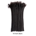 thumbnail image 1 of FNNMNNR 4-18 Inch 0.6cm Width 100% Human Hair Dreadlock Extensions Men/Women  Full Handmade Permanent Loc Extensiosn Human Hair, 1 of 7