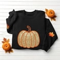 thumbnail image 4 of Enjoytime Halloween Womens Sweatshirt Pumpkin Print Long Sleeve Pullover Tops Fall Fashion Lightweight Casual Crew Neck Sweatshirts, 4 of 5