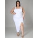 thumbnail image 3 of Wmstar Plus Size Dresses for Women Clothing Solid Bodycon Stretch Draped Maxi Dress Slip Outfits Wholesale Dropshipping, 3 of 5
