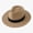 Khaki, variant on Mens Panama Straw Cowboy Hat Wide Brim Breathable For Men Summer Outdoor Fishing Gardening Beach Travel Casual Sun Protection Fedora Cap Headwear