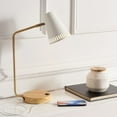 thumbnail image 6 of SAFAVIEH Veda Contemporary Chic Table Lamp with USB Port, Gold/White, 6 of 7