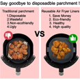 thumbnail image 4 of Jinsinto Air Fryer Accessory 19.5cm, 2 Pieces Air Fryer Silicone Pot, Air Fryer Silicone Pot Basket, Reusable in Microwave Ovens, Cake Molds, Steamers (Square), 4 of 5