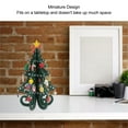 thumbnail image 3 of Árbol de NaviDad de Escritorio, Hermoso Árbol de NaviDad en Miniatura de Madera Artesanal Inofensivo Con Adornos para Sala de Estar, 3 of 7