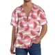 thumbnail image 1 of Fotbe Cute Watermelon Camisa Estampada de Manga Corta para Hombre, Casual de Verano, Estilo Playero, Sin Arrugas-X-Large, 1 of 5