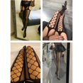 thumbnail image 4 of Medias con tirantes de red para mujer, pantimedias con tirantes para mujer, suaves y transpirables para raves, 4 of 8