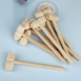 thumbnail image 3 of 20 Pcs Mini Wooden Hammers for Chocolate, Small Wood Toy Mallets for Kids, 3 of 7