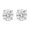 Platinum, variant on 0.75 to 5 Carat IGI Certified LAB-GROWN Round Cut Diamond Earrings 4 Prong Push Back Value Collection (E-F COLOR, SI1-SI2 CLARITY) Platinum 0.75 Carat