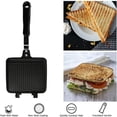 thumbnail image 1 of Sandwichera, sandwichera antiadherente, parrilla con asa, sartén de aluminio abatible para cocina casera, 1 of 7