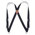 thumbnail image 3 of SGFCWSX Men's Dotted Elastic Suspenders, Casual 4-Clip Adjustable Formal Suspenders Black, 3 of 4