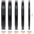 thumbnail image 2 of Olym-Pic Bumper Plates Set, 2-Inch Universal Fit Rubber Weight Plates with Steel Insert for Home Gym & Strength Training, 2 of 8