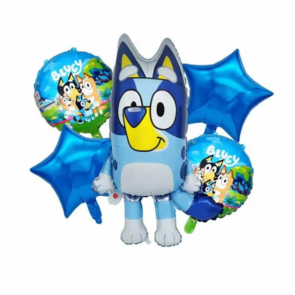 5PC Bluey Dog Party Balloon Set Party. Party Supplies and Decorations