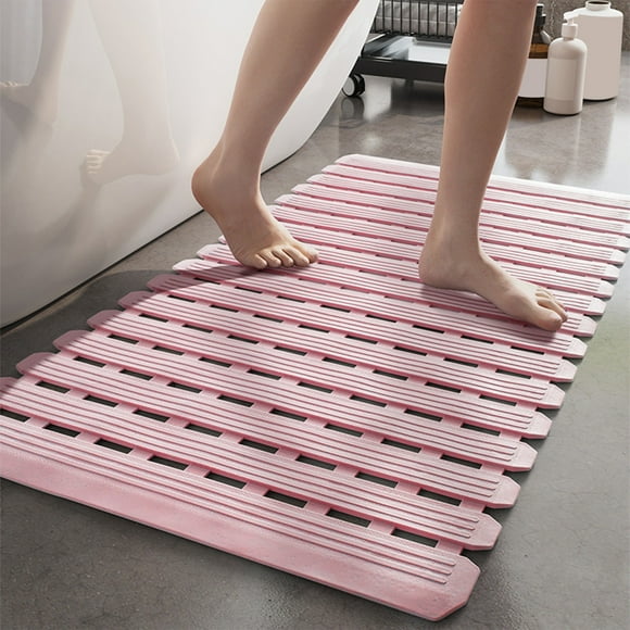 Czzoypi Shower Mat 16"X27", Bathtub Mat Non Slip with Suction Cups, Bath Matts for Shower Floor/Inside Shower, Quick Dry, Easy Clean, Cut to Size Bath Tub Mat