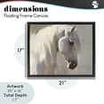 thumbnail image 4 of Stupell Industries Transitional White Moon Horse Black Floating Frame Canvas Art, 21 x 17, by Svetlana Aleynikova, 4 of 8