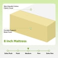 thumbnail image 7 of Base Foam Mattress 8 inch Mattress, CertiPUR-US Certified,Breathable Bed Mattress for Cooler Sleep Supportive & Pressure Relief,Removable Soft Cover,White Twin, 7 of 7
