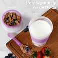 thumbnail image 2 of Vasos para helado de yogur Freshmage, paquete de 4, 600 ml, con tapa y cuchara, 2 of 7