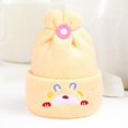 thumbnail image 1 of Gorro fetal para bebé de cachemira con bordado de conejo, gorro fetal para recién nacido, gorro cálido para bebé, otoño e invierno, 1 of 6