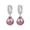 Purple, variant on YAMI 9-10mm White Baroque Pearl Earrings 925 Sterling Silver Dangle  Mother's Day Jewelry Gift for Women