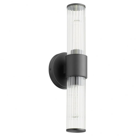 Fuze 2 - Light Textured Black Black Contemporary Wall Sconce