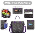 thumbnail image 2 of Dark Blue Christmas Nutcracker Pattern Womens Lunch Box for Work,Insulated Large Lunch Bag for Tween and Teen,Loncheras Para Mujer,Leakproof Adult Lunch Bag for Work,Beach,Travel,Picnic,Camping, 2 of 5
