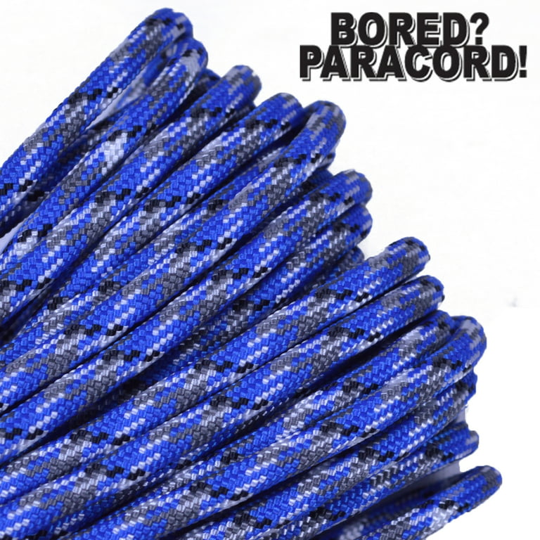Bored Paracord Brand 550 lb Type III Paracord - Acid Purple Diamonds 100  Feet 