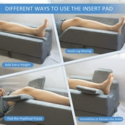 KingPavonini Leg Elevation Pillows 4-Height Adjustable Memory Foam for Surgery, Injuries, Rest, Grey