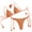 Saffron #68, variant on Dresfit Relaxed Two Piece Swimsuit Set - Unlined Natural Feel Swimwear Pink L