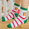 thumbnail image 5 of Fgnfyis Christmas 5 Pairs of Cartoon Baby Girls Boys Children's Socks for Women and Men Mid-Crew Socks Red, 5 of 9