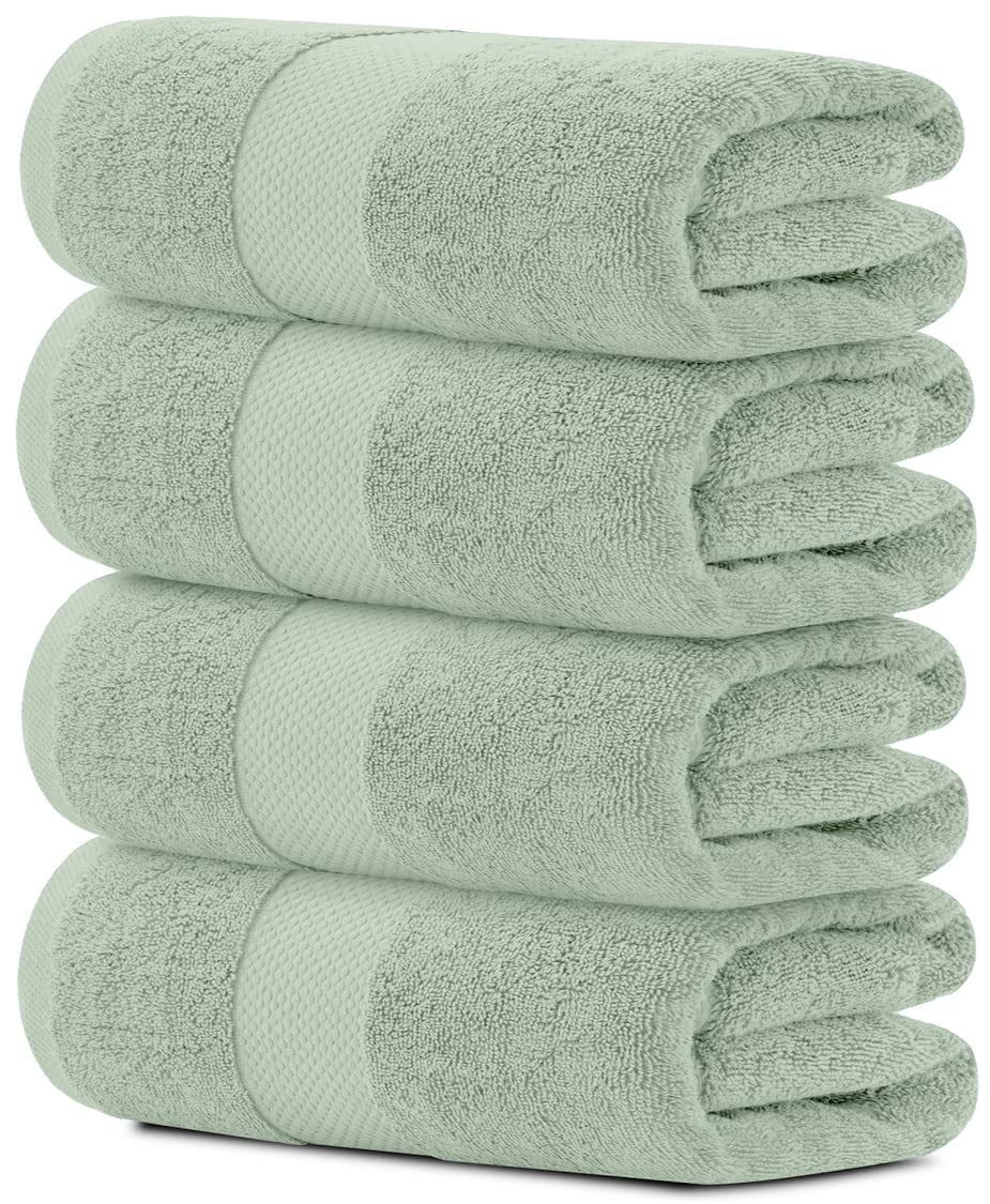 White Classic Luxury White Cotton Bath Towels Large 30x56 2-Pack, Size: 30 x 56