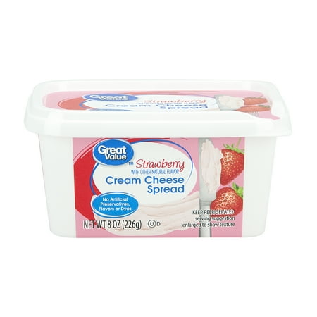 cheese cream strawberry value spread walmart oz