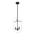 thumbnail image 6 of Hunter - Sacha 3-light Natural Black Iron, Medium Size Pendant Light, Dimmable, Modern Style, Urn Shaped, for Bedrooms, Dining, Living Rooms - 19318, 6 of 9