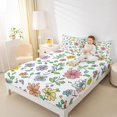 thumbnail image 4 of Manfei Country Plant Floral Full Size Sheets,Rustic Flower Bed Sheets,Kawaii Daisy Blossom Sheet Sets For Kids,Breathable Home Decor,4pcs, 4 of 7