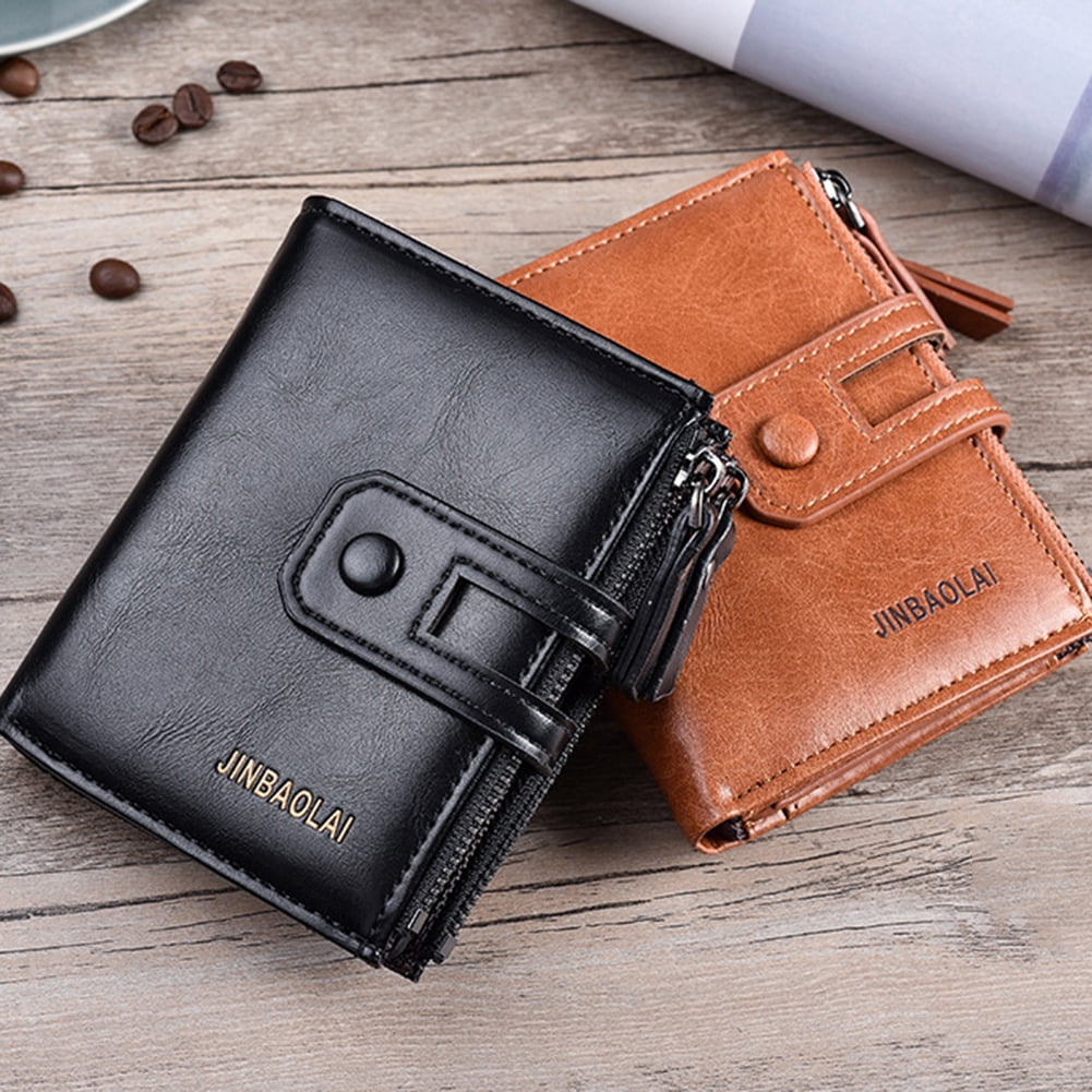 Baellerry Mens Leather Short Wallet Money Clip Vintage Multi Card Card Holder  Purse Horizontal Wallet With Coin Pocket Gift For Men - Bags & Luggage -  Temu