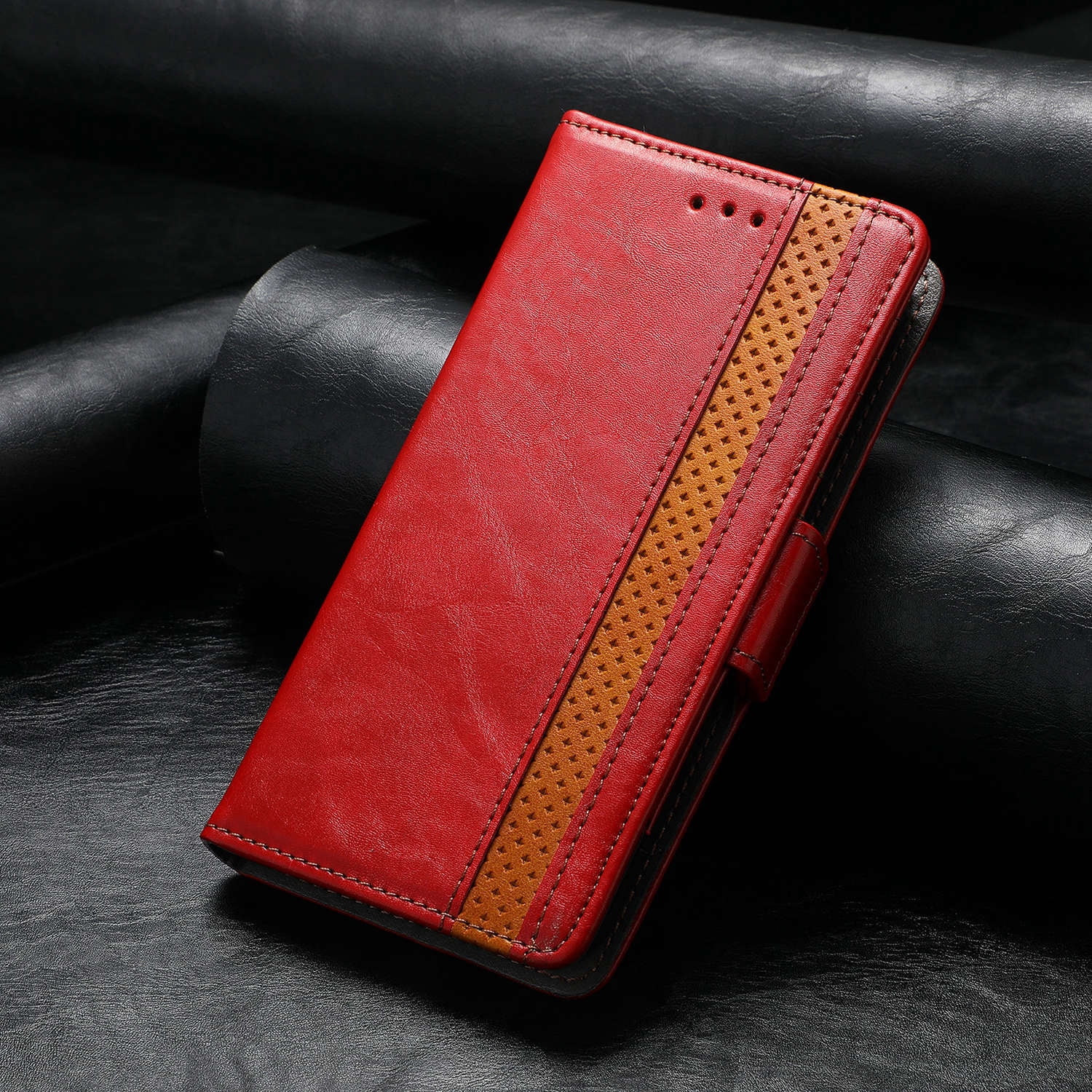 Leather Wallet Phone Case For Xiaomi Poco F6 Pro C55 C65 C50 F5 Pro M6 Pro Poco X5 Pro X4 M5 F4 F3 Quality Leather Phone Case With Card Holder Zipper
