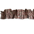 thumbnail image 6 of Small Flowers Allover Print Cotton Curtain Sleeve Topper Window Treatment, 6 of 7