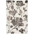 thumbnail image 2 of Safavieh Dip Dye Kayla Distressed Wool Area Rug, Ivory/Charcoal, 5' x 8', 2 of 11