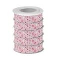 thumbnail image 2 of 5 Rolls Christmas Ribbon 1.5 inch Wide Decorative Ribbon for Gift Wrapping and Holiday Decorations Pink Basketballs and Footballs, 2 of 7