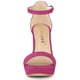thumbnail image 2 of Sandalias de Alto Talón Grueso Allegra K Correa de Tobillo con Plataforma Rosa Caliente 35, 2 of 6