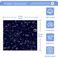 thumbnail image 5 of GZHJMY 12x12Inx6 Sets) Reusable Soft Face Towel,Kitchen Hand Towel Bathroom Absorbent Towel,Gym Hotel Spa-Space Galaxy Constellation Sun Moon, 5 of 7