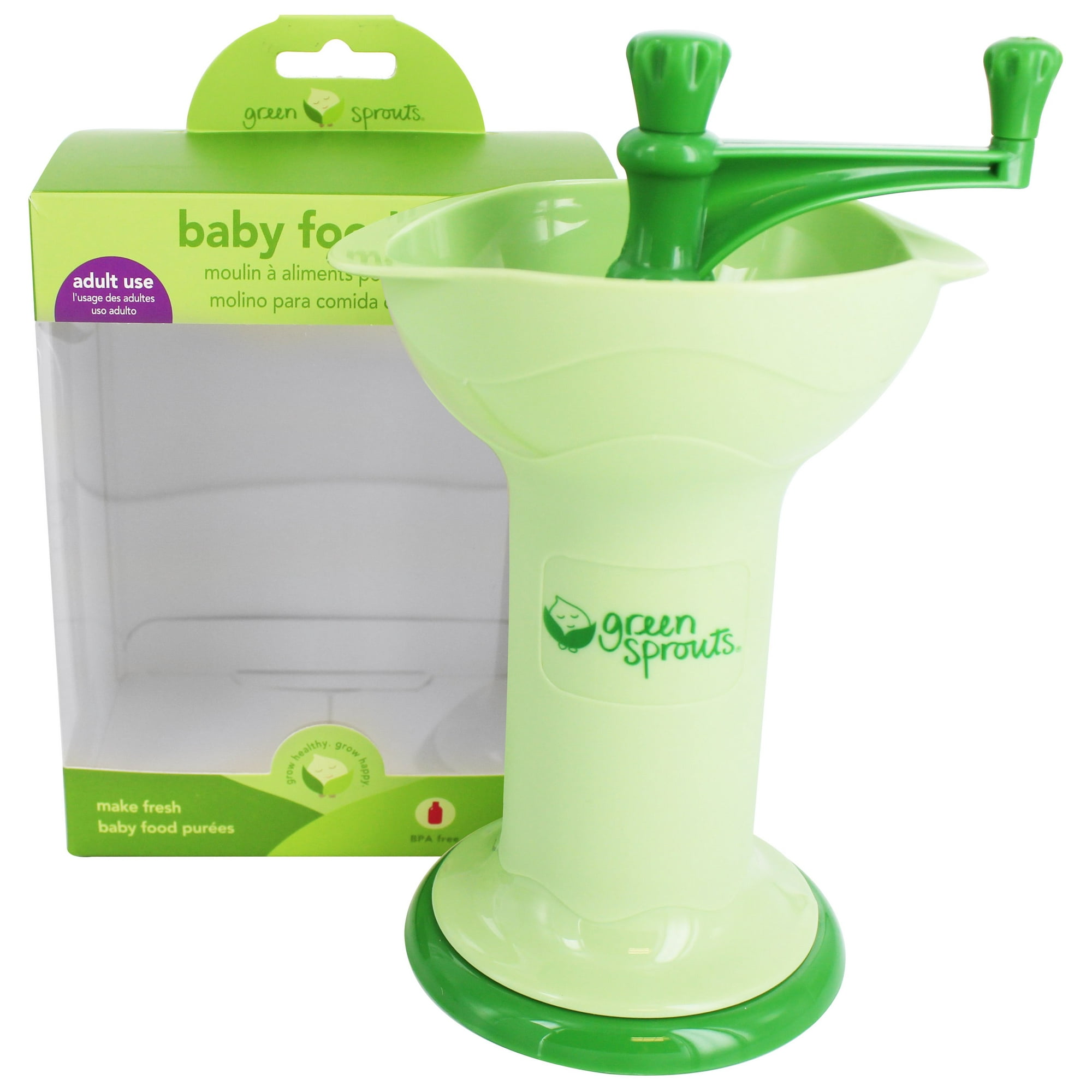 Green Sprouts Baby Food Mill Green 8 oz. Formerly Baby Food Mill 3 12 Months Stage 2 3 Walmart