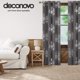 thumbnail image 2 of Deconovo Cortinas opacas con diseño floral en gris oscuro, 132 x 160 cm, con aislamiento térmico, 2 of 7