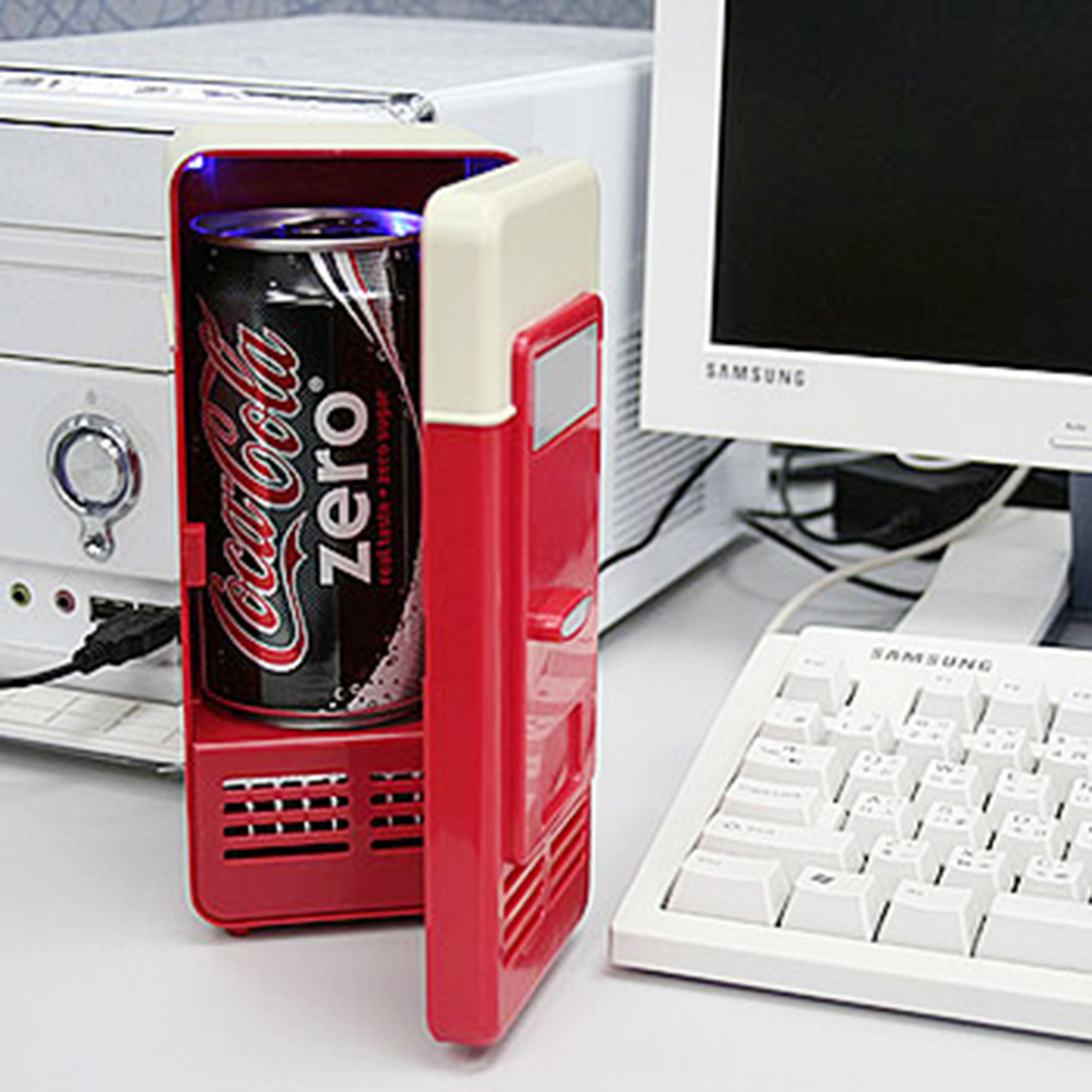1pc Portable Mini Fridge - Ideal for Office, Bedroom, Car, and Kitchen Use