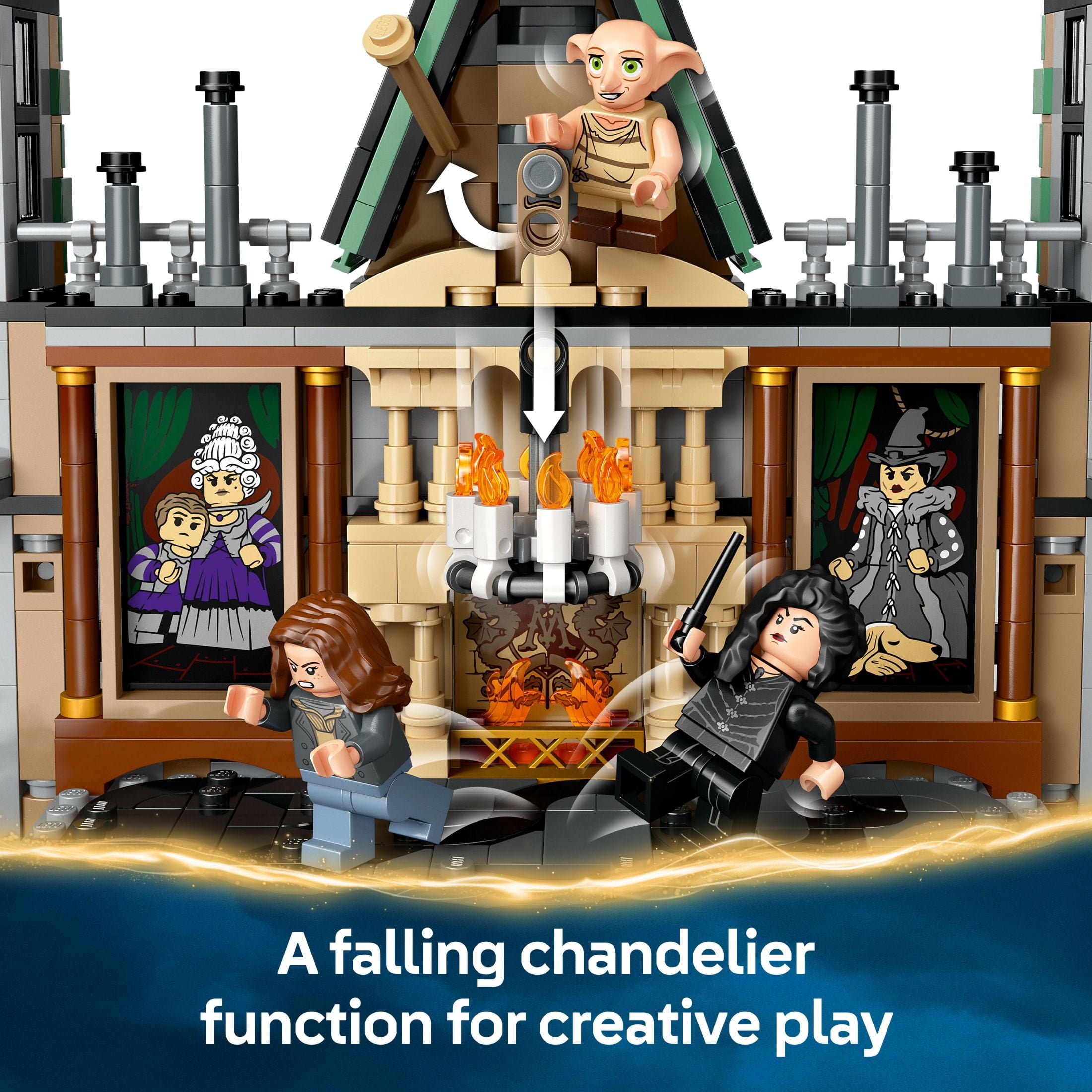 LEGO Harry Potter Malfoy Manor Building Toy - Harry Potter Toy for Boys & Girls, Ages 10+ - Collectible Kids Toy for Fans - Includes 9 Minifigures - 76453