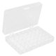 thumbnail image 5 of Caja organizadora transparente: contenedor de almacenamiento multiusos de acrílico transparente con 40 rejillas para esponjas de dedo, suministros para manualidades, joyas, cuentas y piezas pequeñas., 5 of 6