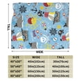thumbnail image 3 of KLL Fleece Blanket Plush Throw Blanket Pirate Marine Animals ,Soft Fuzzy Cozy Flannel Blanket for Couch Sofa Bed.(40"x30" ), 3 of 7