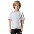 thumbnail image 7 of Kaemgyyd Infant Baby Boys Outfit T-Shirt Unisex Toddler Girls Short Sleeve Crew Neck Tee Casual Basic Color Block Tops 2-13 Years, 7 of 7