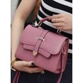 thumbnail image 4 of Gomelly Ladies Tote Bag Large Capacity Handbag PU Leather Shoulder Bags Women Crossbody Travel Satchel Multi Pockets Purse Dark Pink, 4 of 9