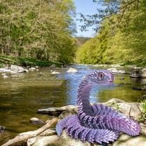 3D Printed Snake Car Ornaments, Handcrafted With Luminous Rainbow 3D Printing Technology, Designed For Cross-Border Crafts Gifting, Car Interior Decoration, And Home Crafts