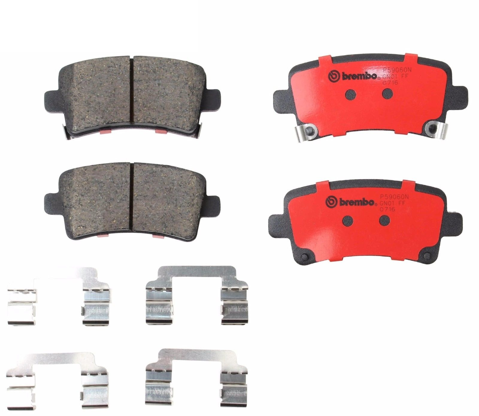 Brembo Rear Ceramic Brake Pad Set For Buick LaCrosse Cadillac XTS Chevy