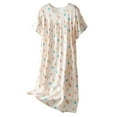 thumbnail image 1 of Robes de Nuit Femmes Femmes Robe de Sommeil Vêtements de Nuit Femmes Vêtements de Nuit Grande Taille Robes de Soirée Femmes Vêtements de Nuit Chemise de Nuit pour Femmes Vêtements de Nuit Chemise de Nuit pour Femmes Chemise de Pyjama à Manches Courtes Grande Nuit, 1 of 3